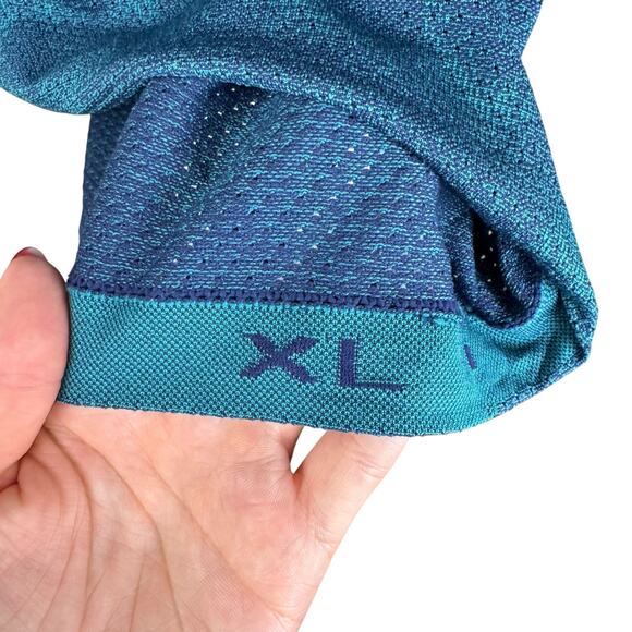 Lululemon Men's Metal Vent Tech Seamless Slim Fit Short Sleeve Shirt 2.0 Teal - Picture 10 of 10